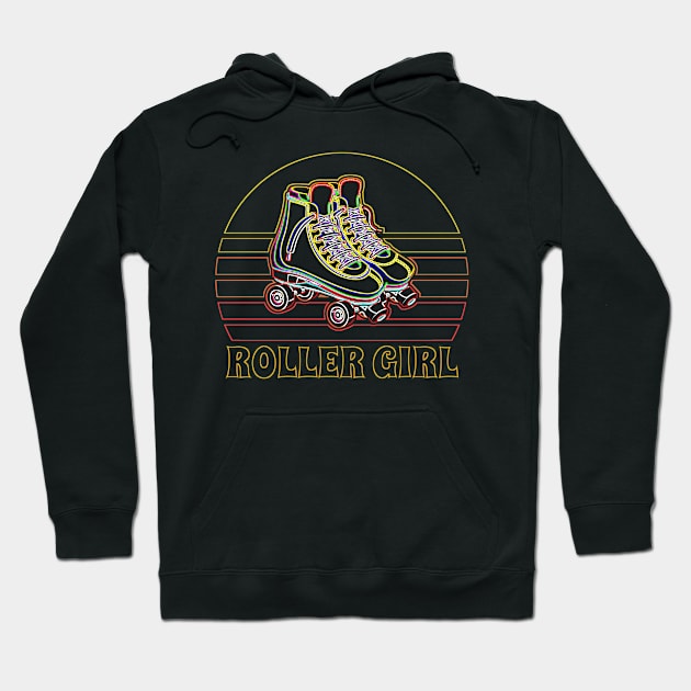 Roller Derby Girl Skate Hoodie by Dr_Squirrel